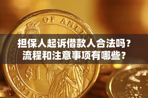 济南担保人起诉借款人合法吗？流程和注意事项有哪些？