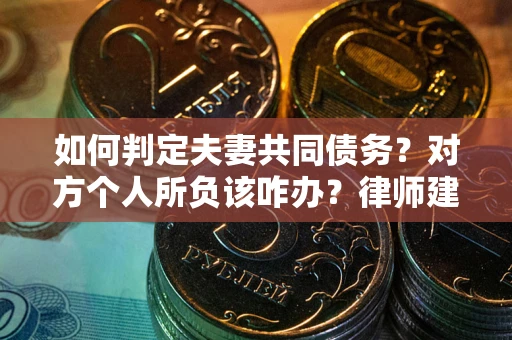 济南如何判定夫妻共同债务？对方个人所负该咋办？律师建议