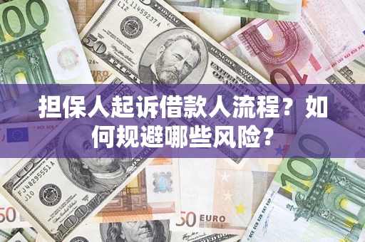 济南担保人起诉借款人流程？如何规避哪些风险？
