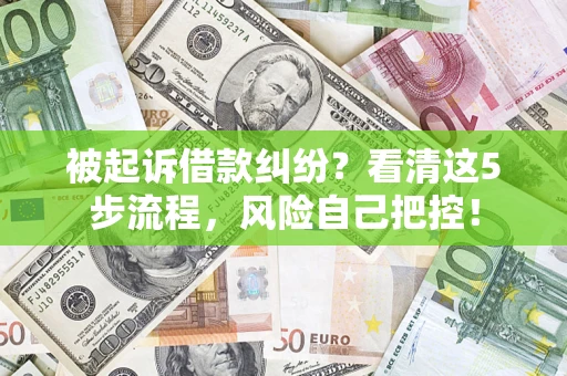 济南被起诉借款纠纷？看清这5步流程，风险自己把控！