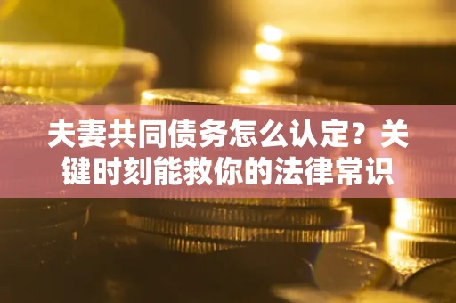 济南夫妻共同债务怎么认定？关键时刻能救你的法律常识