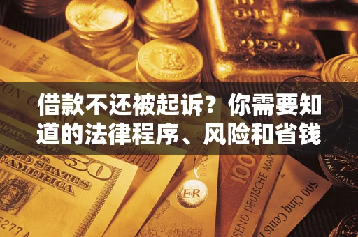 济南借款不还被起诉？你需要知道的法律程序、风险和省钱技巧