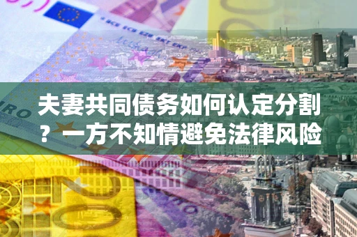 济南夫妻共同债务如何认定分割？一方不知情避免法律风险必看！